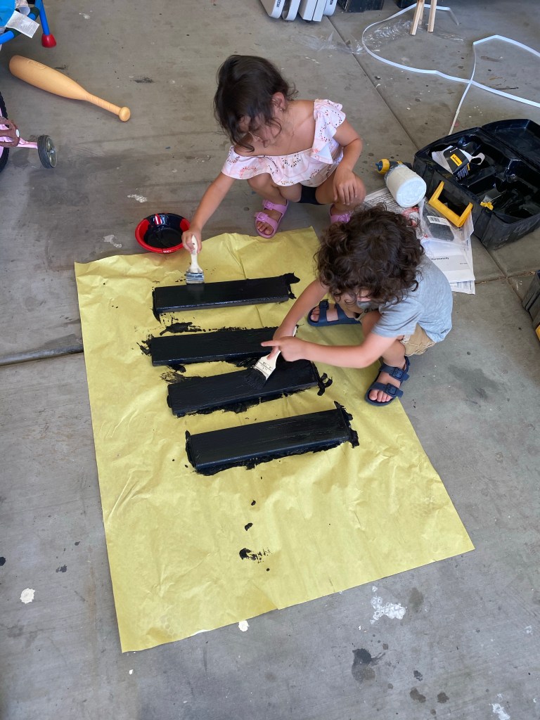 This time we recruited some helpers.